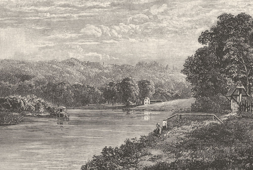 BERKSHIRE. The Bells of Ouseley 1901 old antique vintage print picture